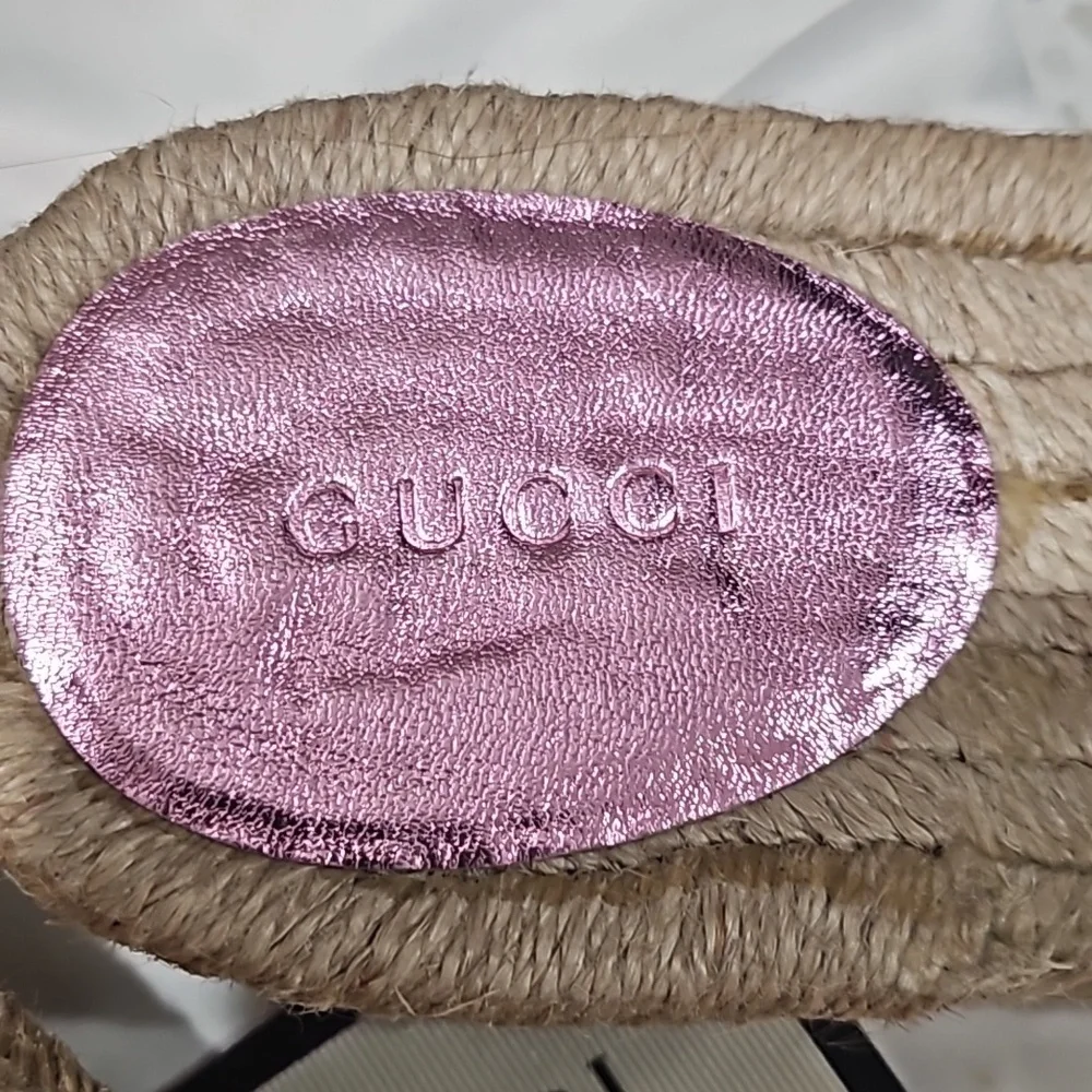 Gucci barbie pink metallic slides 10 41 - Picture 7 of 8